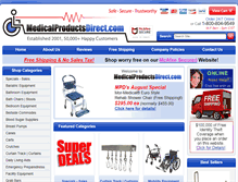 Tablet Screenshot of medicalproductsdirect.com